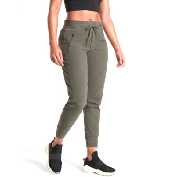 Athleta Pants - Athleta Trekkie North Jogger Pants Green Size 14 Hiking Outdoors